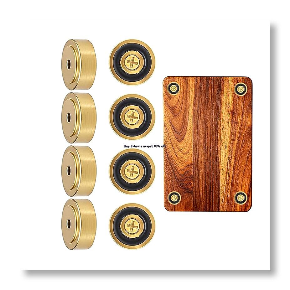 Cutting Board Foam - 8 Pack Brass Cutting Board Feet