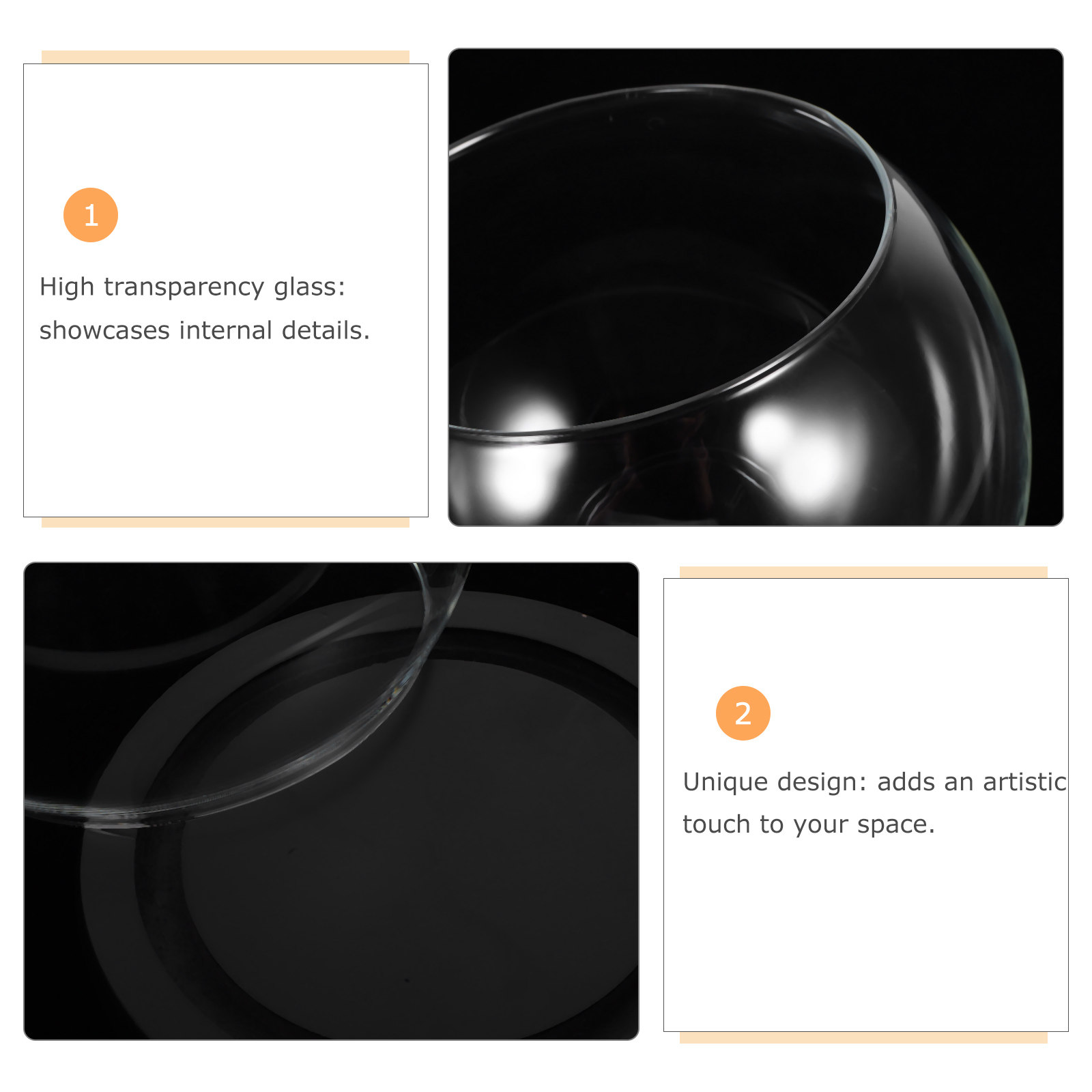 Glass Bell Jar Display Dome wi - Plastic Dome Clear review and price