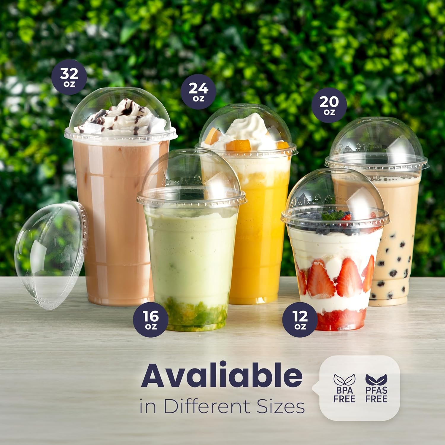 Clear Plastic Cups with Dome L - Plastic Dome Clear review and price