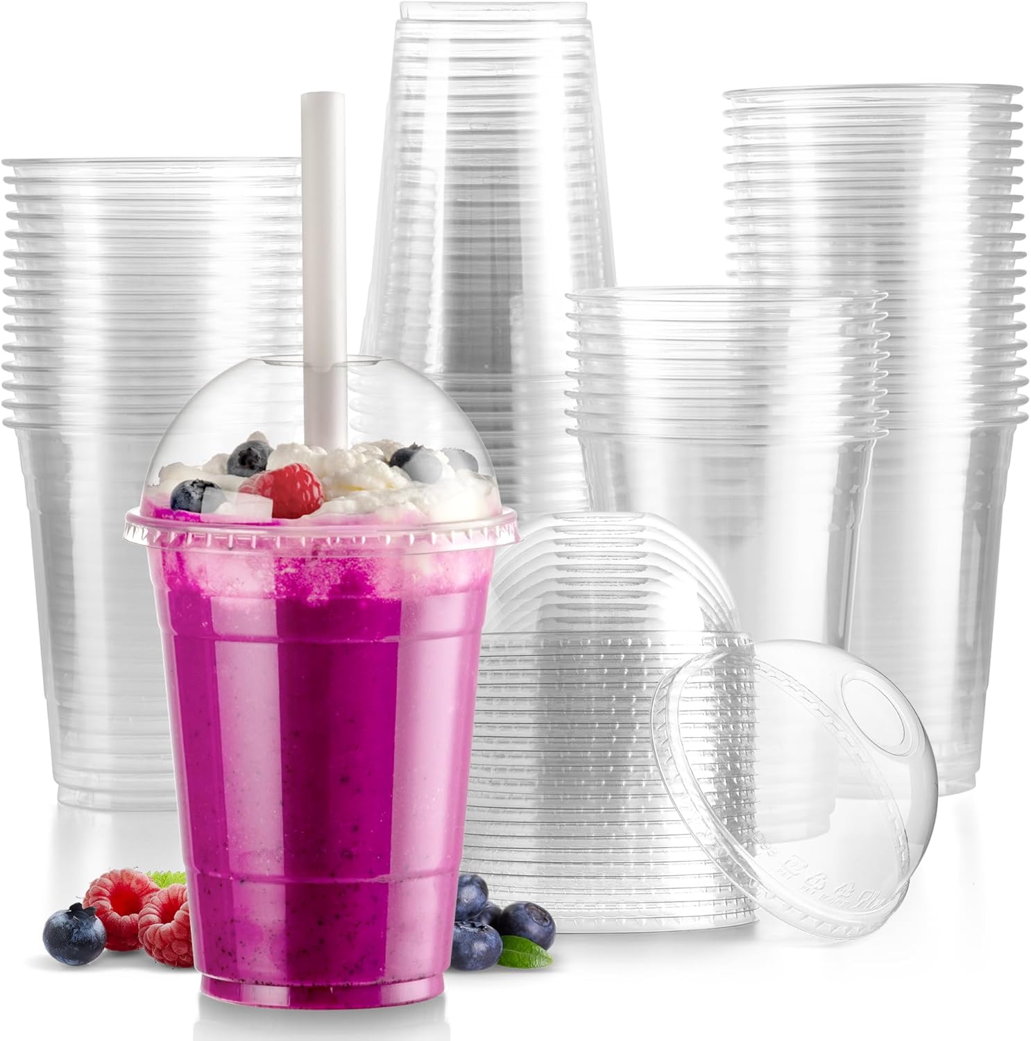 Clear Plastic Cups with Dome L - Plastic Dome Clear review and price