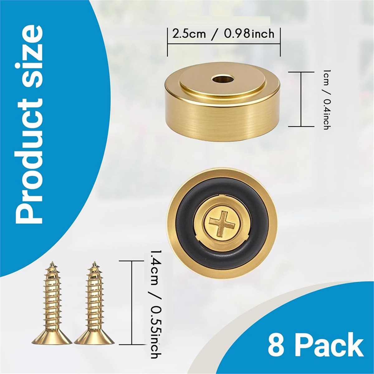 8 Pack Brass Cutting Board Fee - Cutting Board Foam review and price