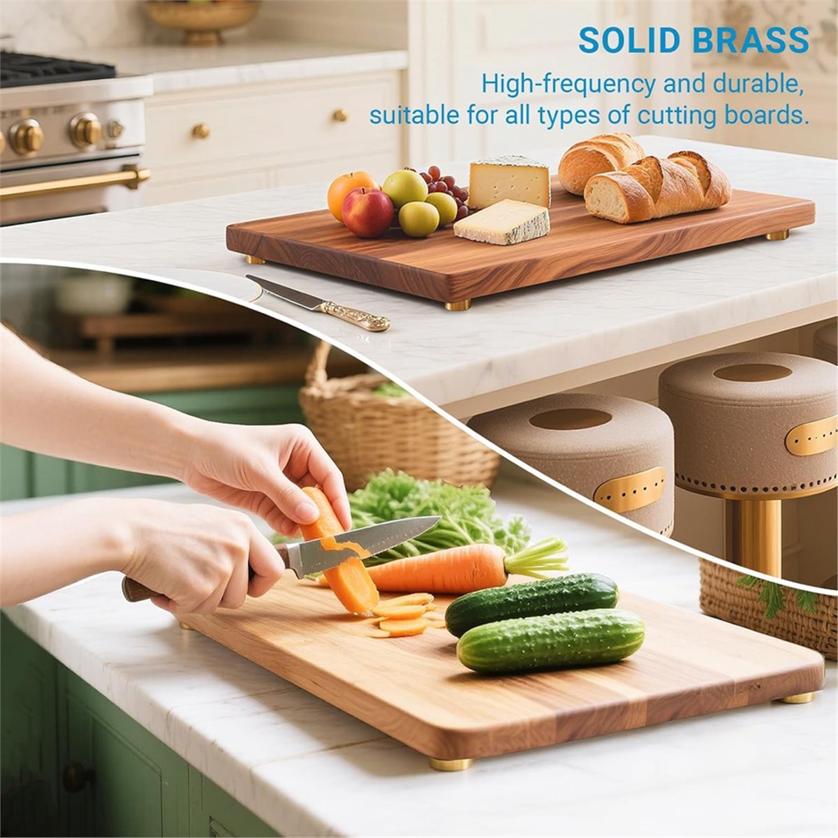 8 Pack Brass Cutting Board Fee - Cutting Board Foam review and price