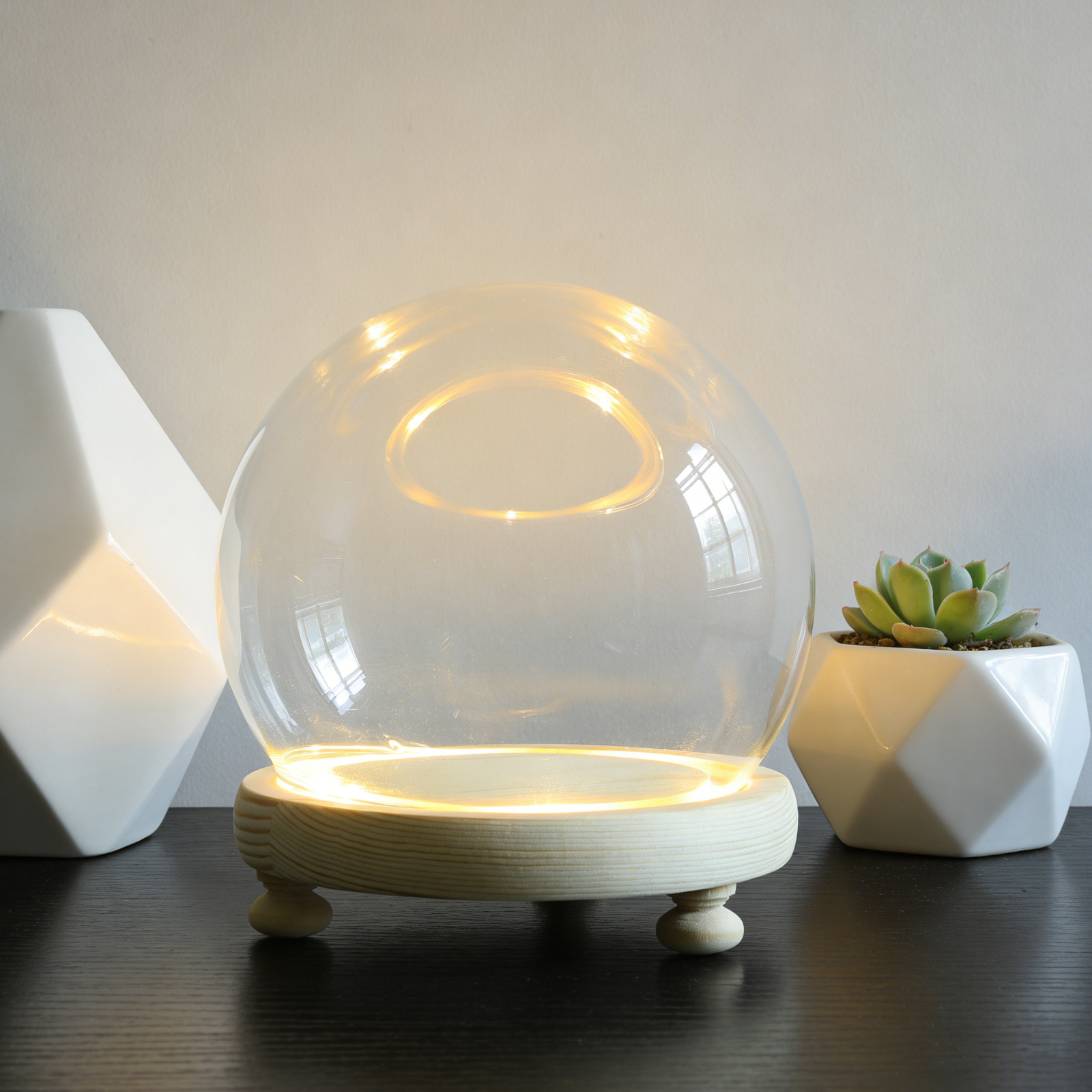Dried Flower Glass Dome Displa - Plastic Dome Clear review and price