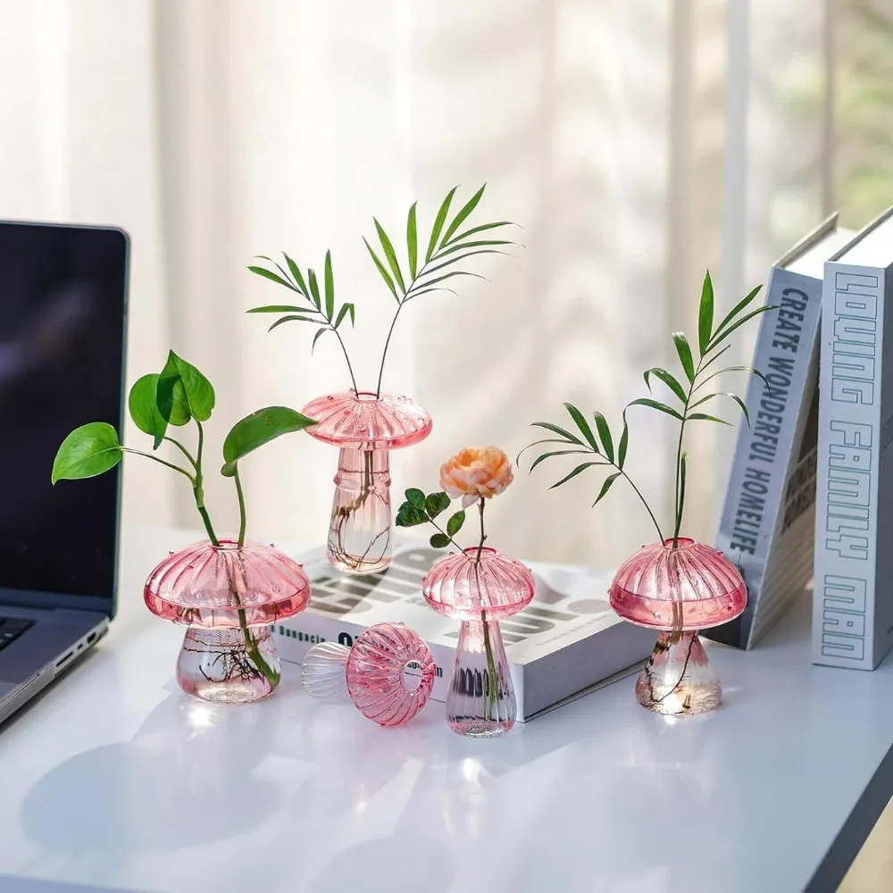 Mushroom‑Design Fluted Glass P - Propagation Station Vase review and price