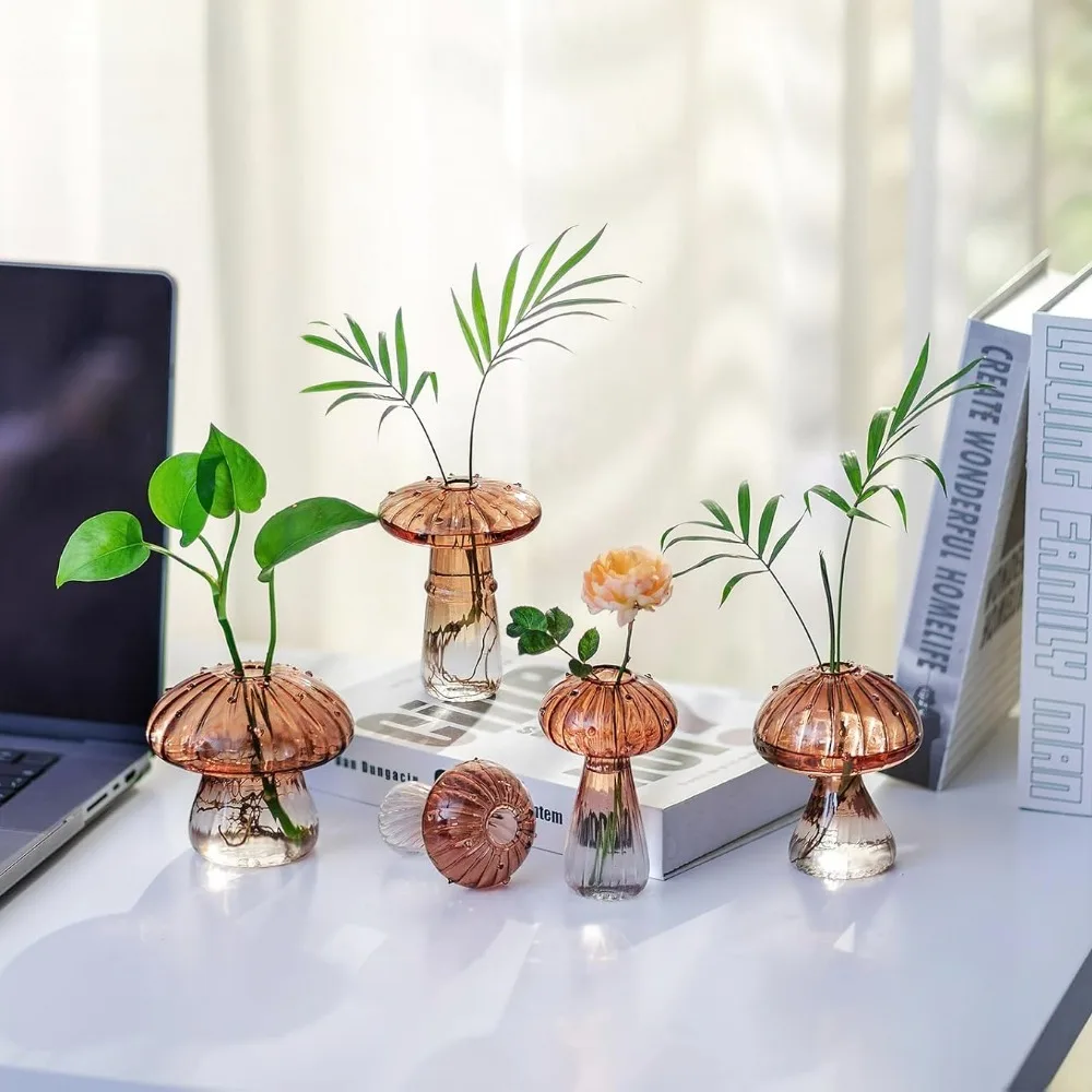 Mushroom‑Design Fluted Glass P - Propagation Station Vase review and price